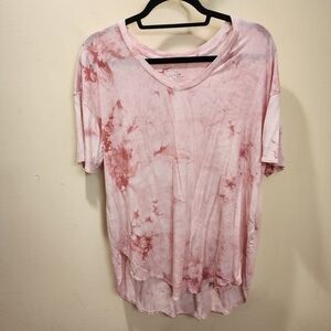 TIME and TRUE Pink Tie Dye Short Sleeves T-shirt size 8 (8-9)